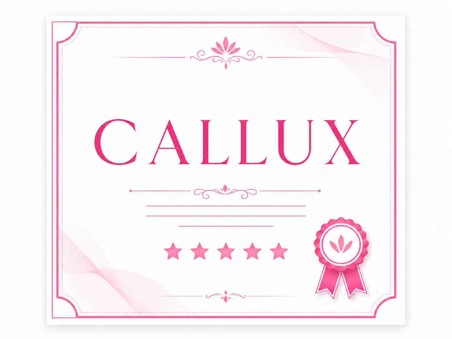 CALLUX Partner tanúsítvány
